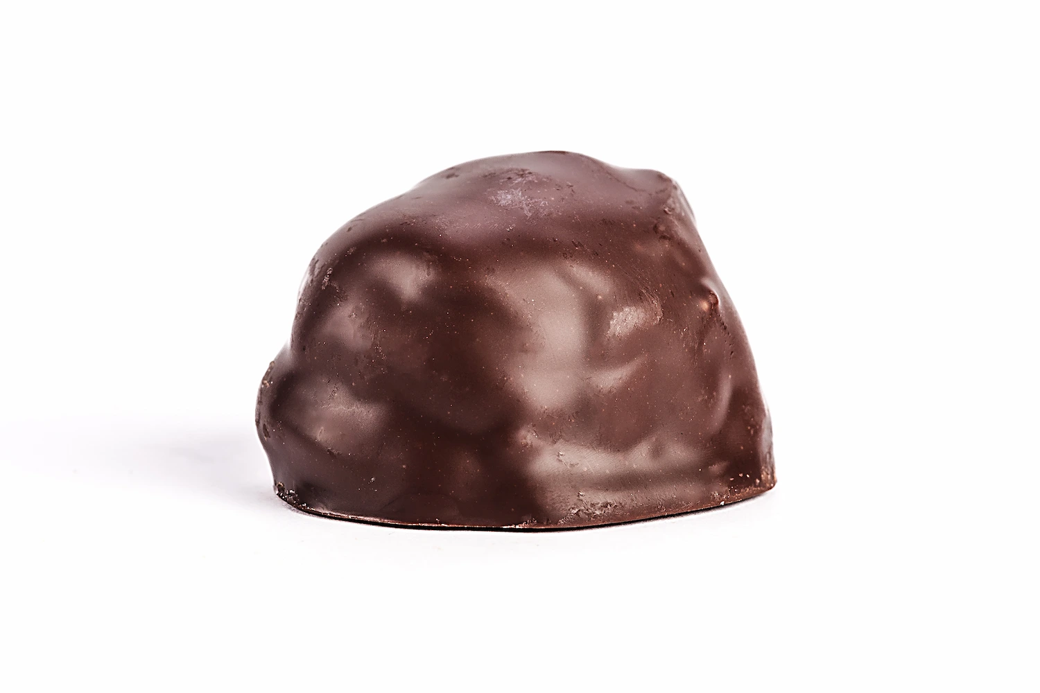 Bombon de turrón con chocolate negro