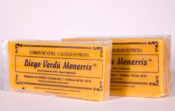 Turrón de yema natural