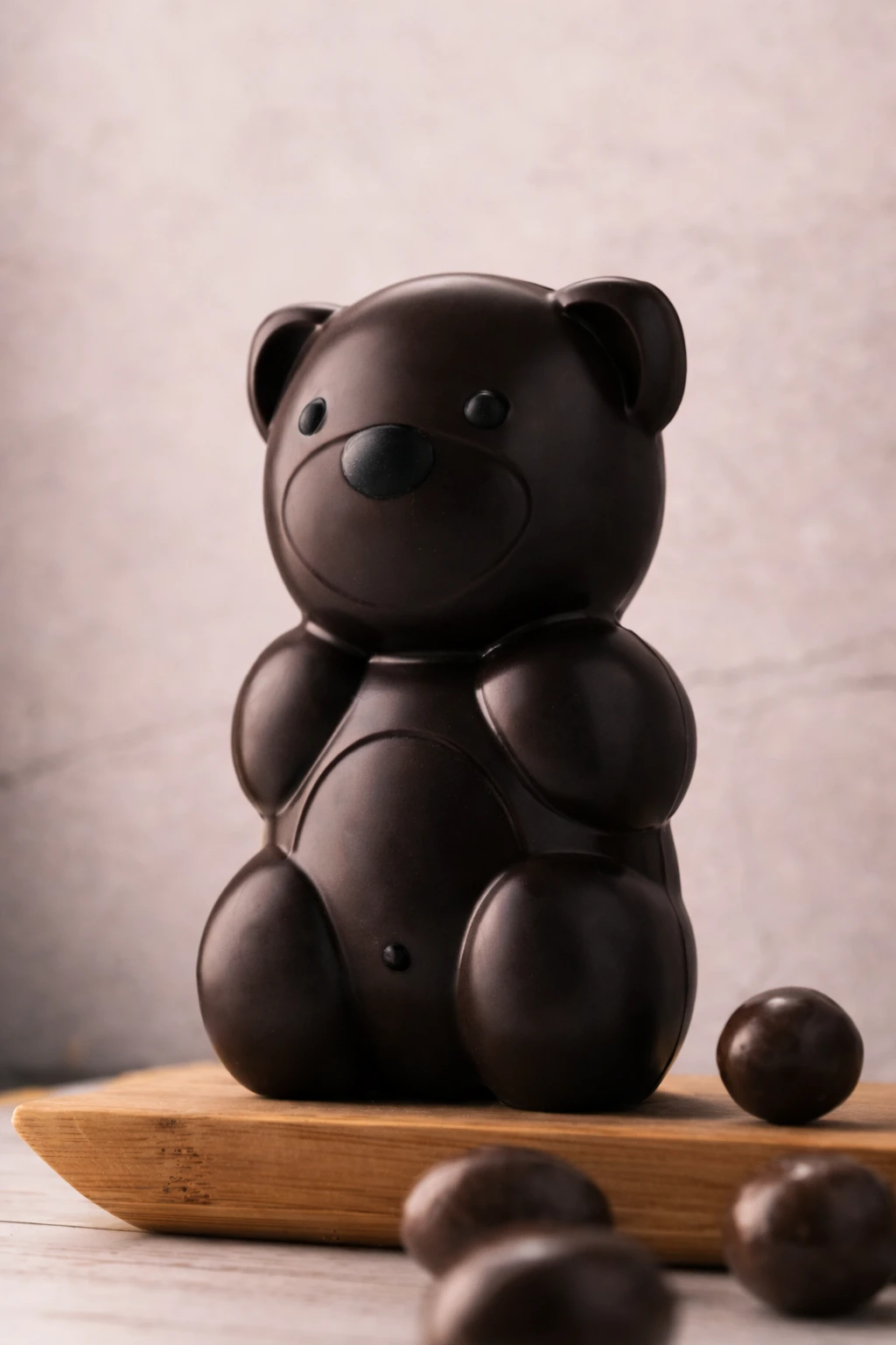 oso de chocolate negro